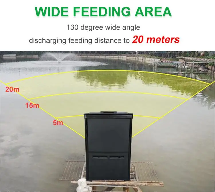Best Quality Automatic Fish Feeder Aquaculture Big Capacity Food Feeding Machine Feeding Machine for Fish Farming