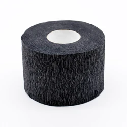 Salon Accessories Barber Neck Strips Haircutting Neck Paper For Barber Disposable Black Neck Ruffles Paper For Barber Shop