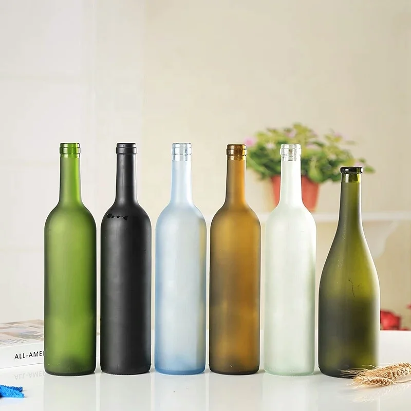 750ml hot sale high quality  empty glass red wine bottle for wholesale