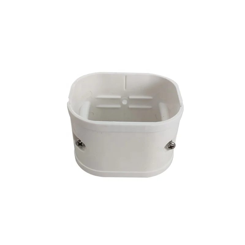 Plastic air conditioner pipe cover PVC line set cover component joint coupler installation kit for ac