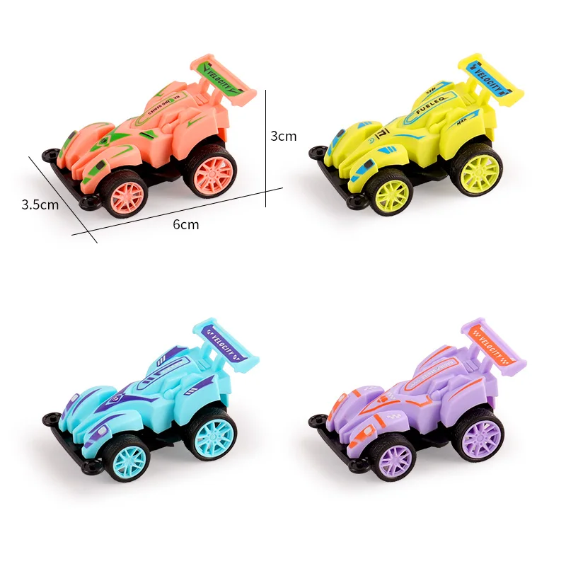 Pull Back Four-wheel Drive Friction Vehicle Pull Back Push Die Cast Miniature Car Model Toys for Surprise Capsule Egg