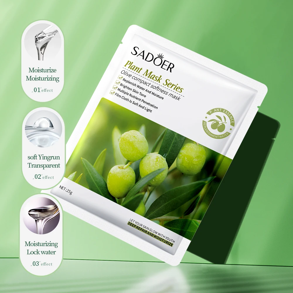 SADOER Private Label Plant Fruits Face Mask Moisturizing Skin Care Organic Mascarillasl Facial mask