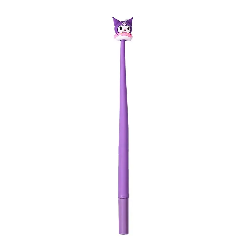 New trending sanrio soft rubber gel pen black kawaii characters cute gift black signature pens with smooth writing