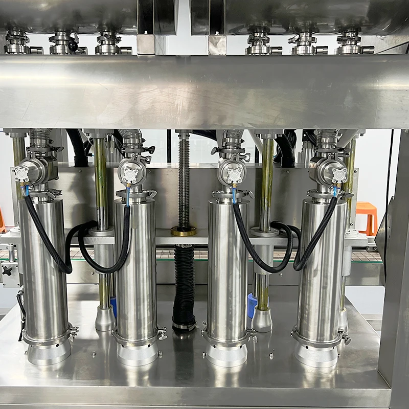 Feeder Conveyor Blet  Automatic Gravity Negative Pressure Glass Plastic Bottle Full Production Line Perfume Filling Machine