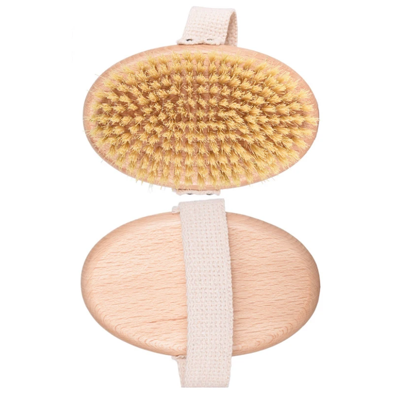 Amazon hot sale for bathing, personal cleaning tools, Beech Wooden Sisal bath brush (1600394139286)