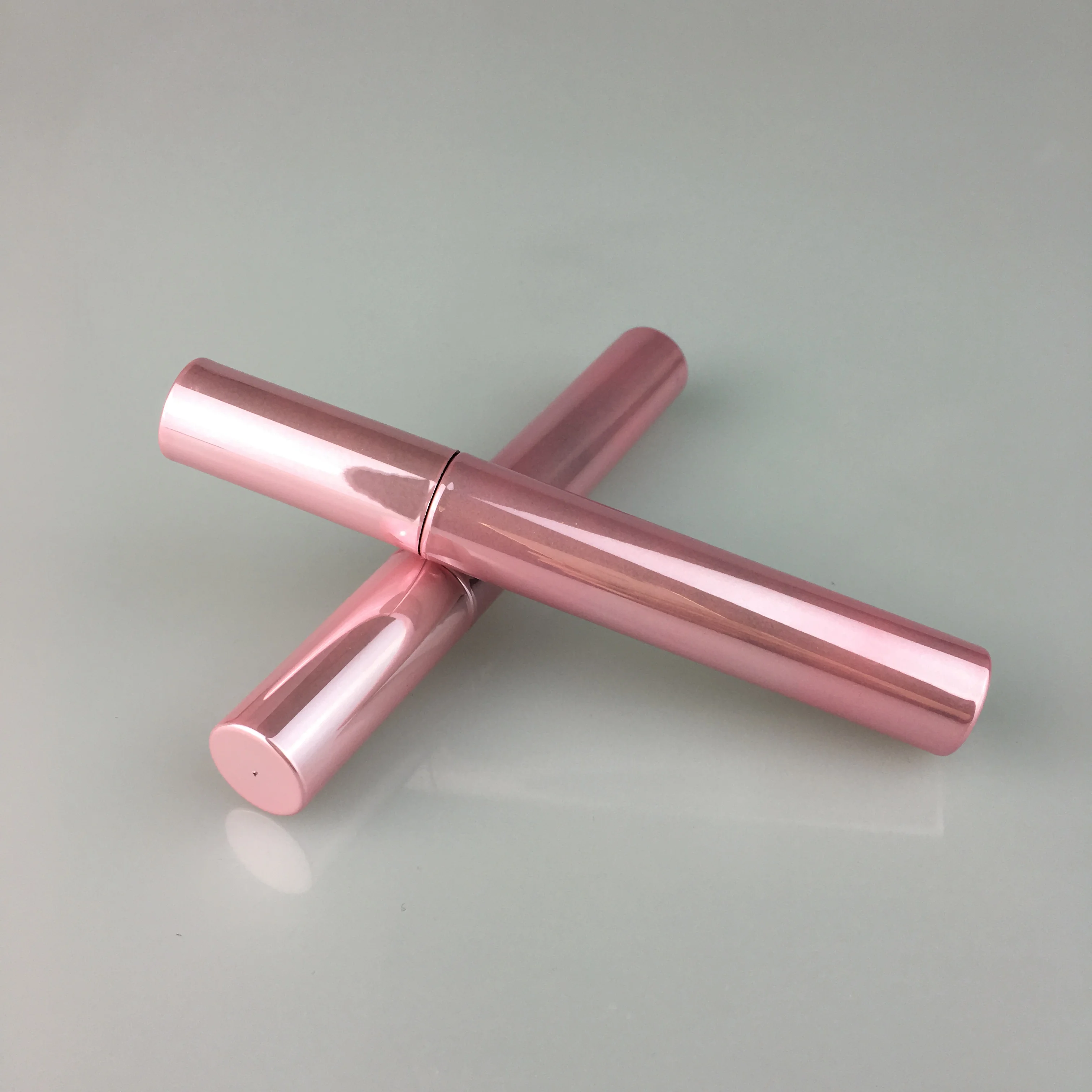 Тонкая Длинная розовая тушь для ресниц с кисточкой-аппликатором, оптовая продажа, индивидуальная упаковка туши для макияжа