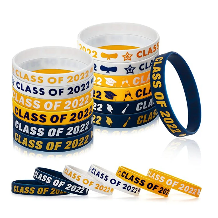 OEM ODM 2022 Diy Logo Printed Mixed Color Libya National Flag Jamaica Wristband Silicone Bracelet For Promotional