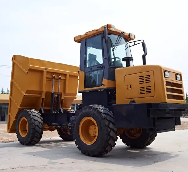 articulated CE 4WD 7 Ton Dumper Utility Construction Machinery Diesel Engine FCY70 Compact Site wheel Dumper For Farm Garden