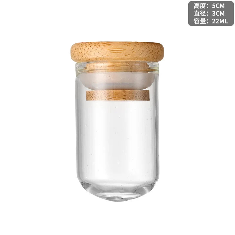 Borosilicate Empty Portable Food-grade Empty Vial Candy Honey Glass Test Tube With Cork