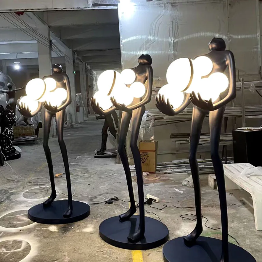 GAOCHUAN Роскошная Северная угловая стоячая лампа освещение гостиничная гостиная современный минималистский напольный светильник