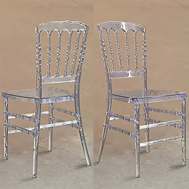 Прозрачные штабелируемые стулья Тиффани Chiavari из акриловой