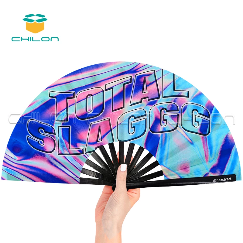 2023 Новое поступление персонализированные декоративные бамбуковые вентиляторы для рук с красочной ручкой