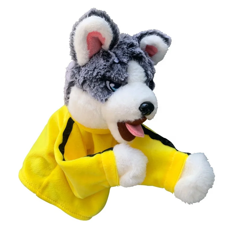 Tiktok Hot Boxing Husky Interactive Toy In Glove Shape for Performance Vocalizing Boxing Dog Toy