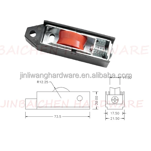 Aluminum Alloy Doors And Windows Pulley Broken Bridge Sliding Window Single Roller
