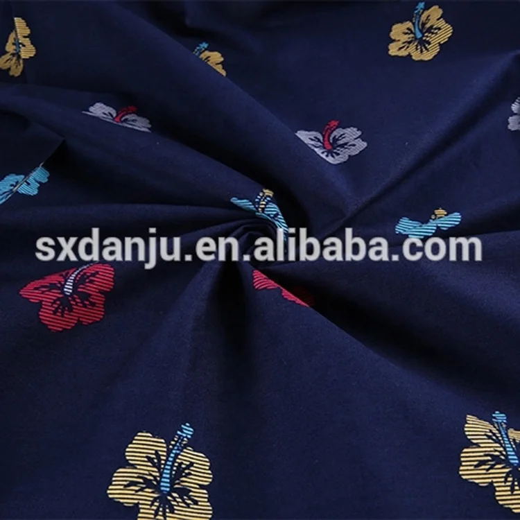 
China garment woven soft printed plain 100 cotton poplin fabric 