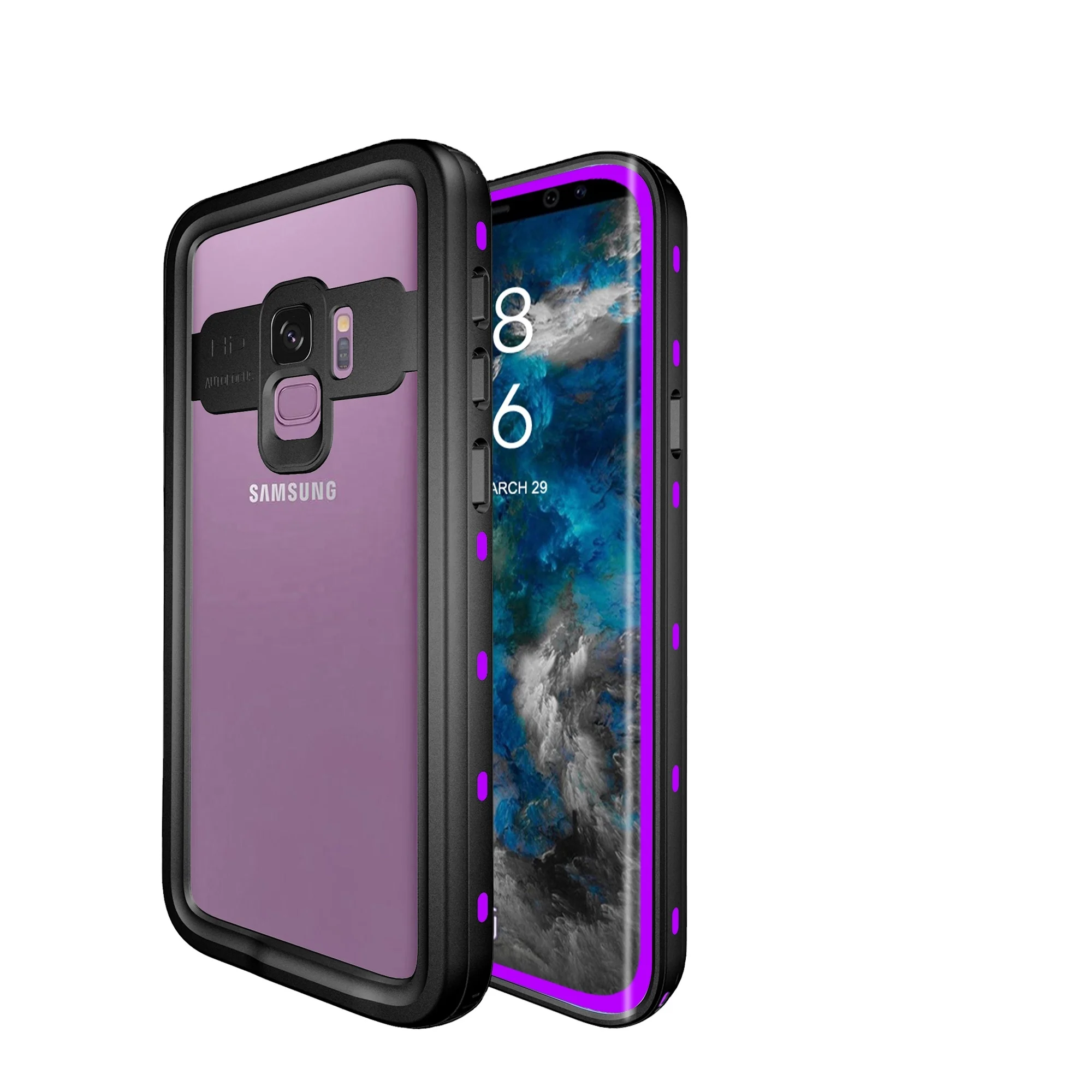 
100% Genuine Waterproof And Shockproof Phone Case For Samsung S9 Note9 S10 - Black - Note 8 For Climbing 