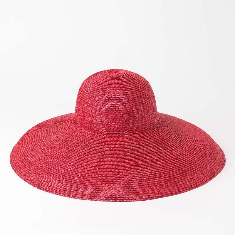 Foldable Wide Brim straw hats summer Women boater Hat UV Protect Travel for Lady Female