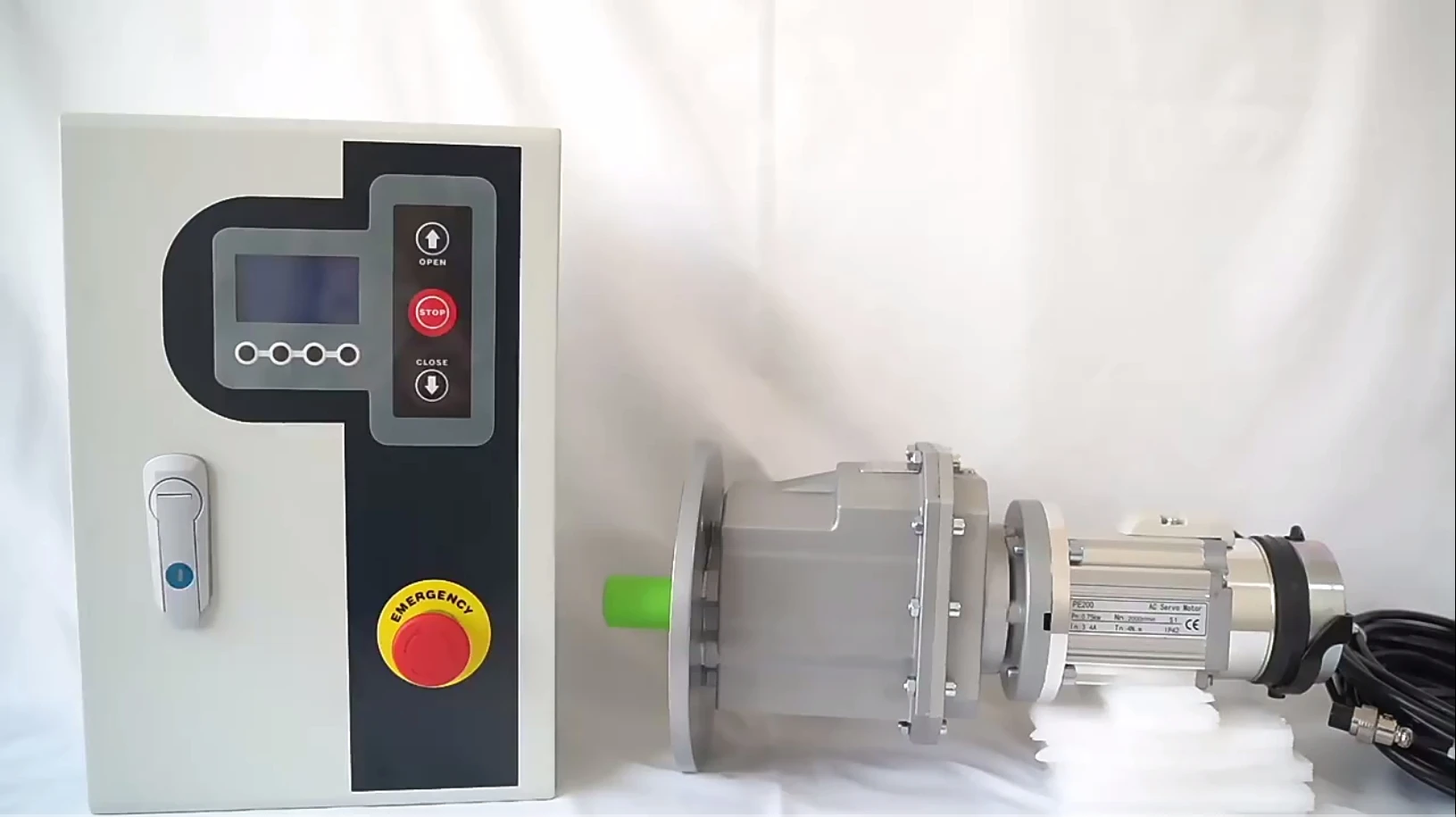 Powerful High Torque Efficient Automatic Door DC Servo Motor with Electronic Mechanical Brake for Spiral Door