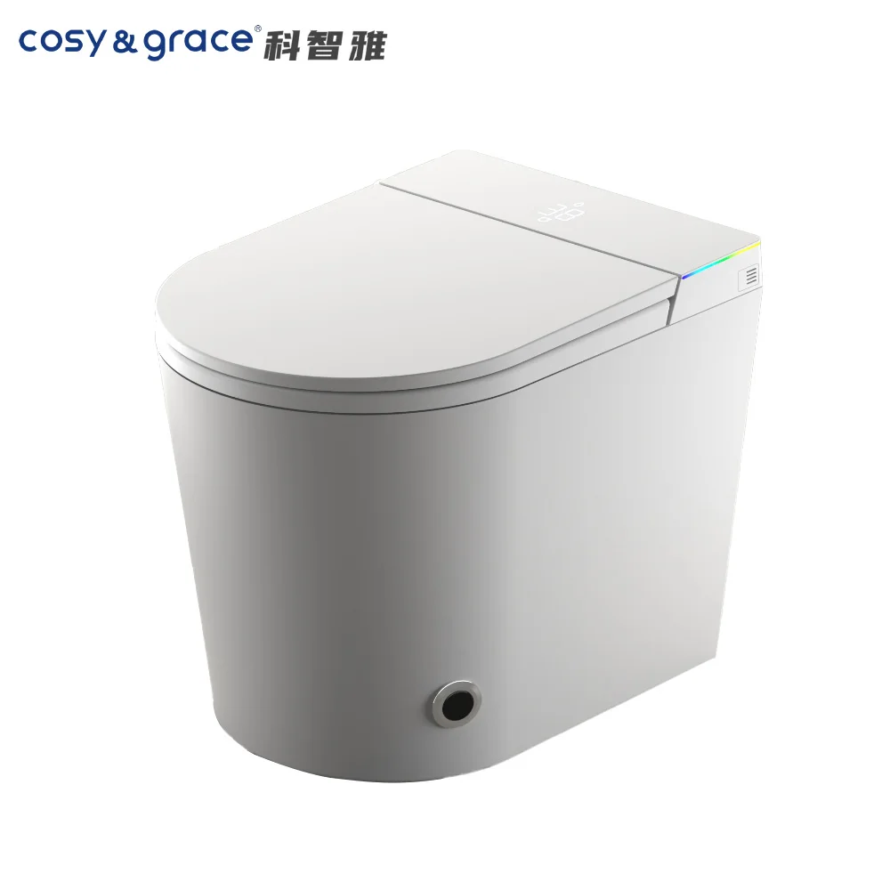 Smart Toilet Intelligent AUTO Open/Close Lid Seat Home Female Cleansing One Piece Toilet Buttocks Washing Feature S-trap Water
