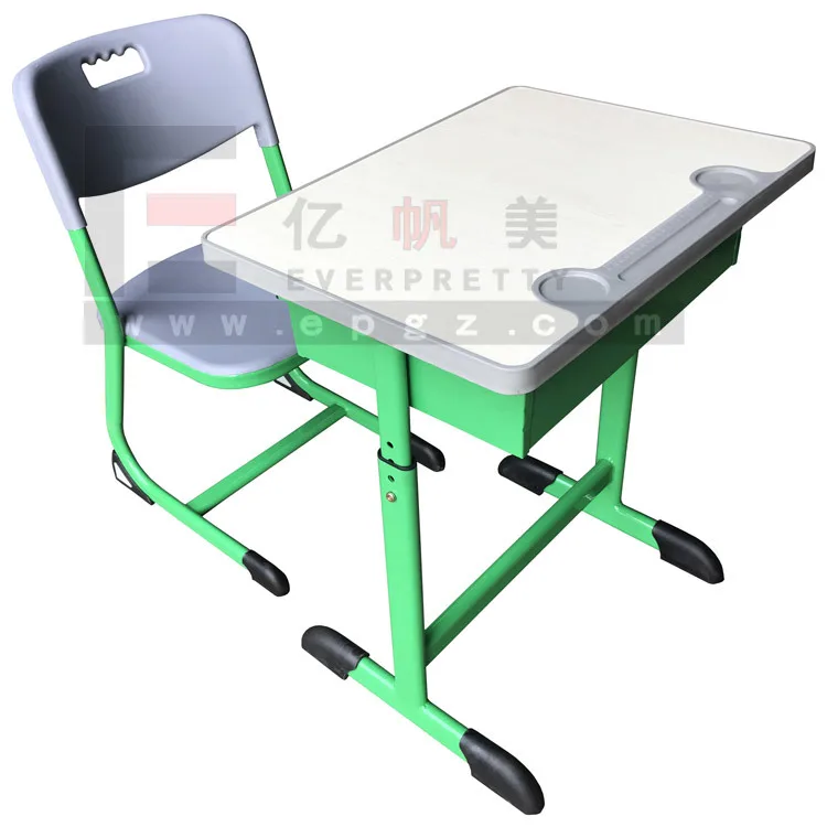 Regular Design School Furniture Classroom furniture Student Wooden Double Desk and Chair for Primary School Students