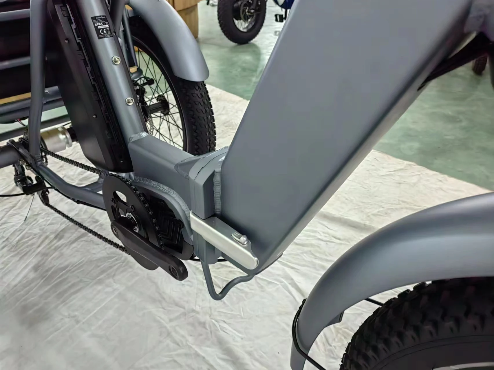 Bafang M410 20-Inch Electric Cargo Folding Trike 48V 250W 15AH Central Motor Aluminum Frame Electric Tricycle