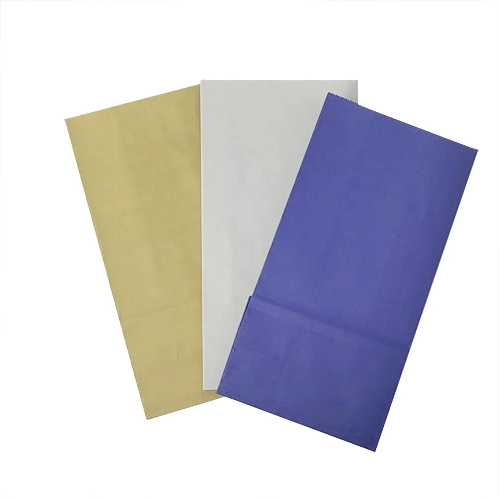 Take Away Plain Bags Wholesale Grease Sandwich Resistant Coated Wax Lined Custom Logo High Quality Cheaper Food Paper Sack Bag