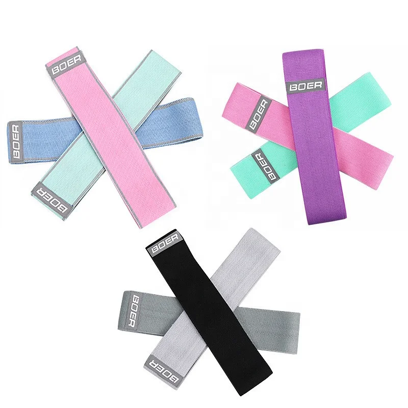 
High elastic hip training ring Fitness torture hip stovepipe resistance band Pilates peach hip tension band 