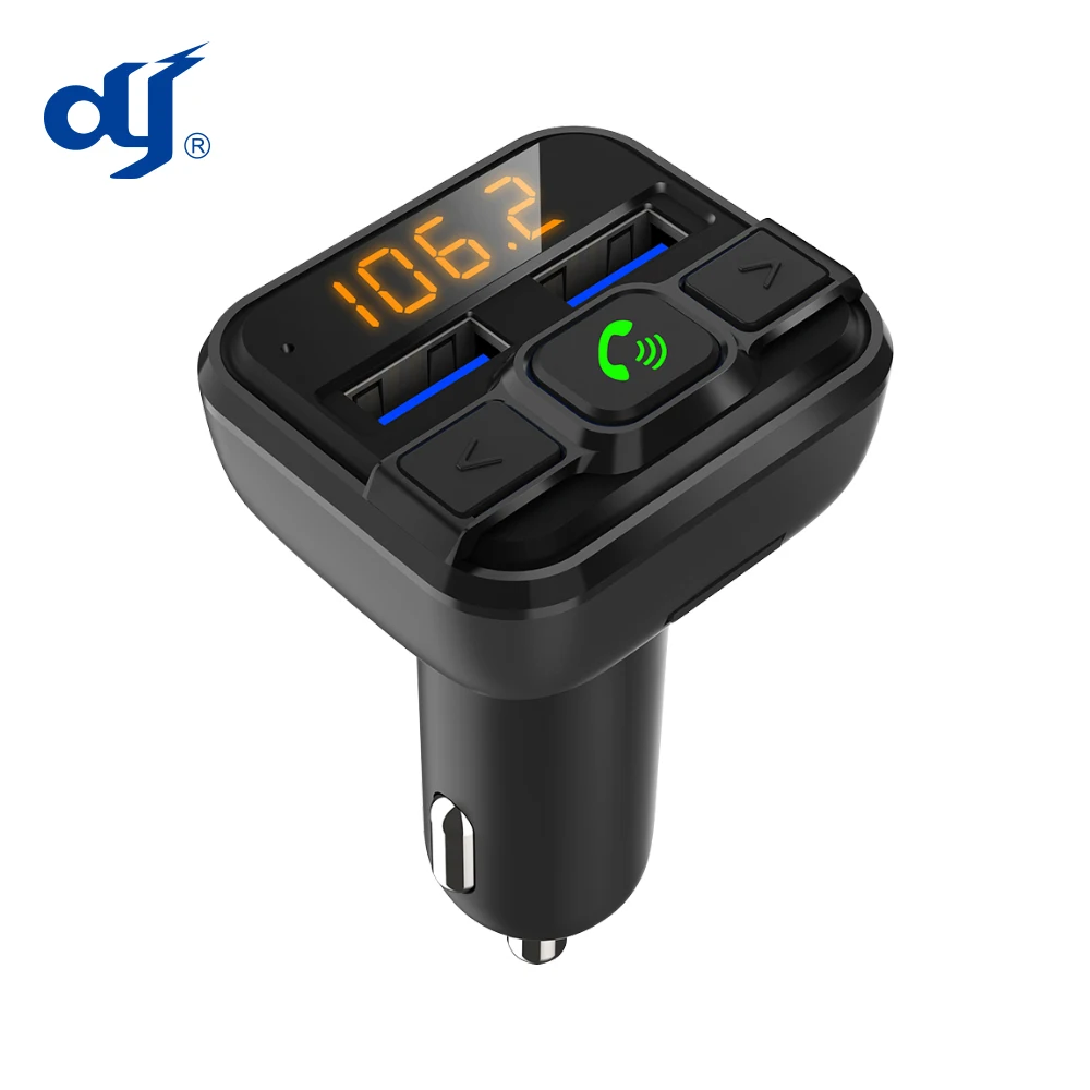 BT21 Wireless FM Transmitter Car MP3 Player Bluetooths Kit with Dual USB Ports Phone Charger