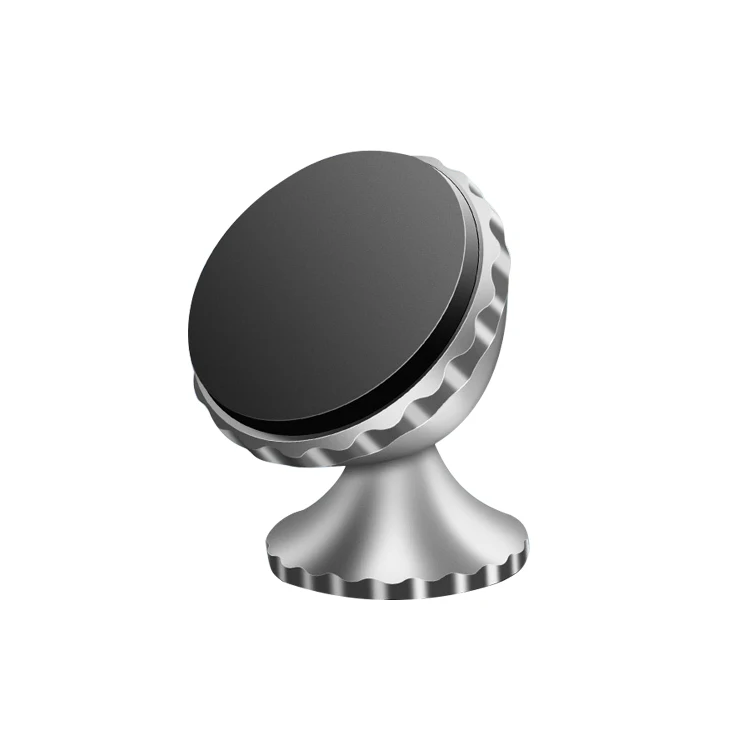 Hot Selling Customized Aluminum Alloy Flexible Car Mount Phone Holder Magnet Mini Round Air Vent 360 Magnetic Car Phone Holder