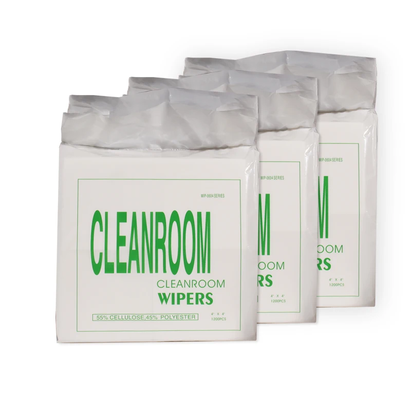 Soft material Wood pulp raw material WIP-0604 Series Wipes For microelectronics production