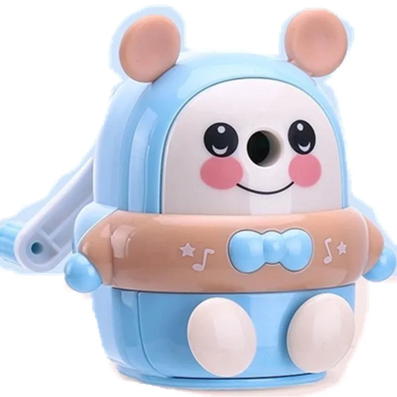 Канцелярские принадлежности в новом стиле, ручная точилка для карандашей для кормления, Студенческая пластиковая мультяшная точилка для карандашей