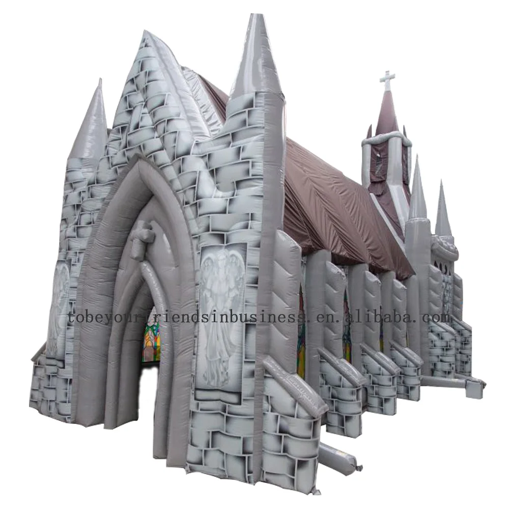 huge romantic inflatable church tent large building house for Parade wedding party Events Advertising