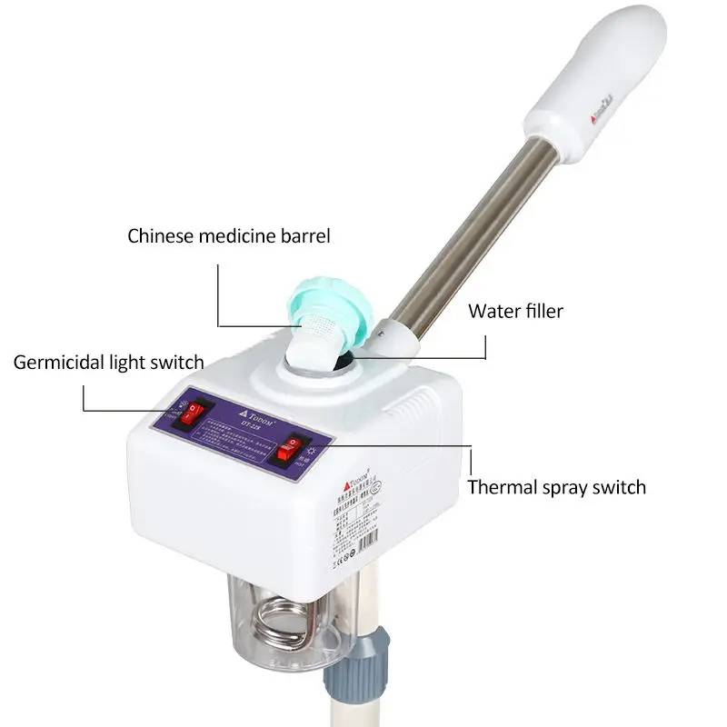 Hot Spray 2 In 1 Face Steamer Medical Aromatherapy Ozone Function Moisturizer For Salon Facesteam