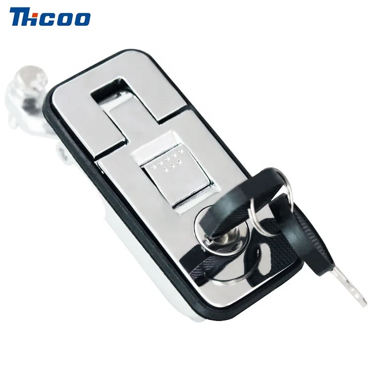 Car Handle Lock Zinc Alloy Trigger Latch Keyless Lock with Mounting Safety Lock Cylinder