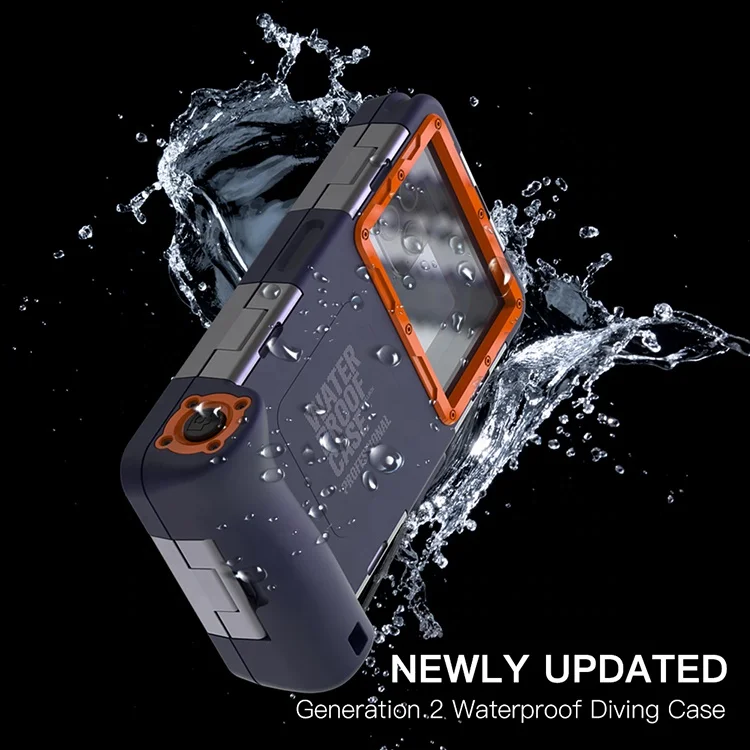 
Professional 50ft Universal Waterproof Diving Phone Case for All Samsung iPhone Xiaomi Huawei Series For Diving With Lanyard 