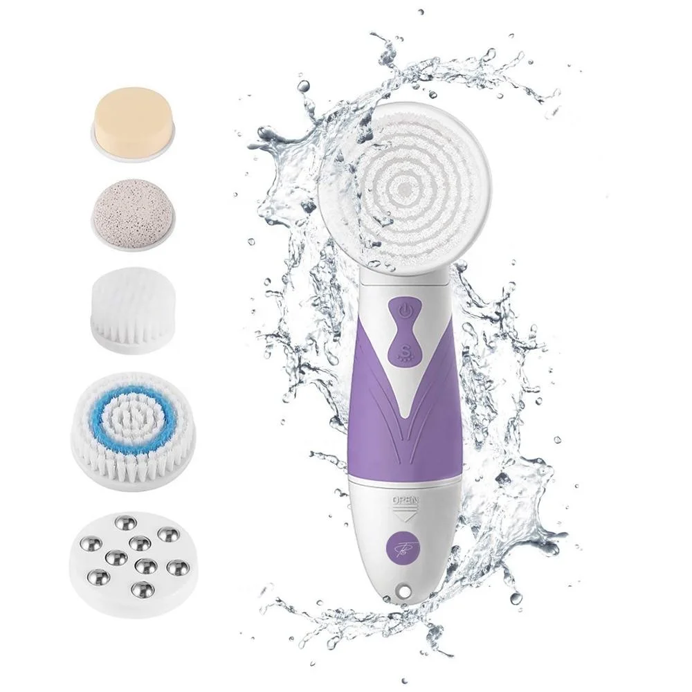 IPX7 Waterproof Personal Care Electric Facial Brush 4 in1 Face Clean Pack Electric Salon SPA Massage Facial beauty Brush