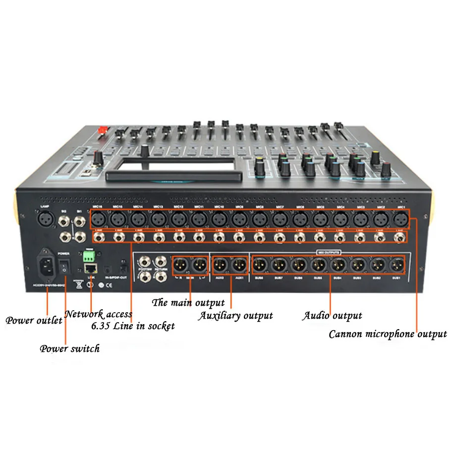 wholesale di music mixer 20 channel powered mixer console concernt hall sound mixer