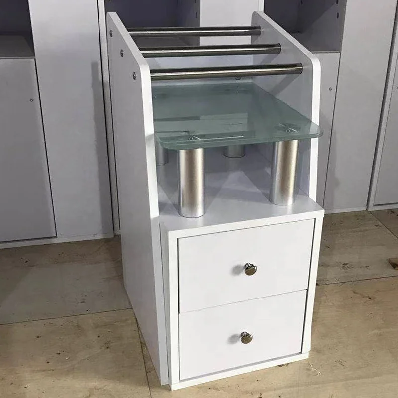 King Shadow Hair Styling Tools White Trolley Drawers for Hairdressing Beauty Salon Equipment