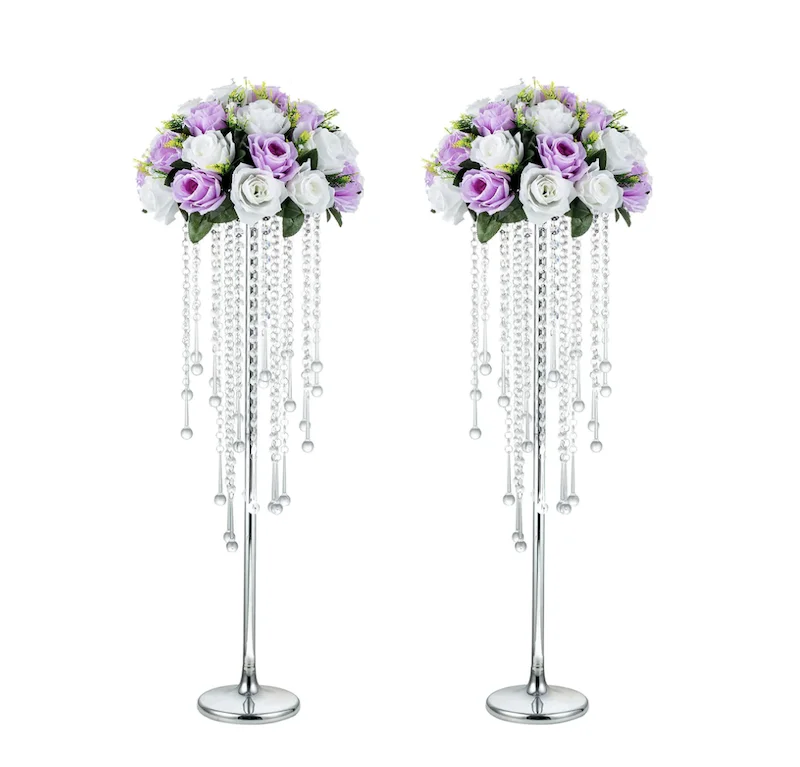 Gold Metal Vases Flower Stands Wedding Centerpieces Decorations For Home Decor Table Wedding Decor