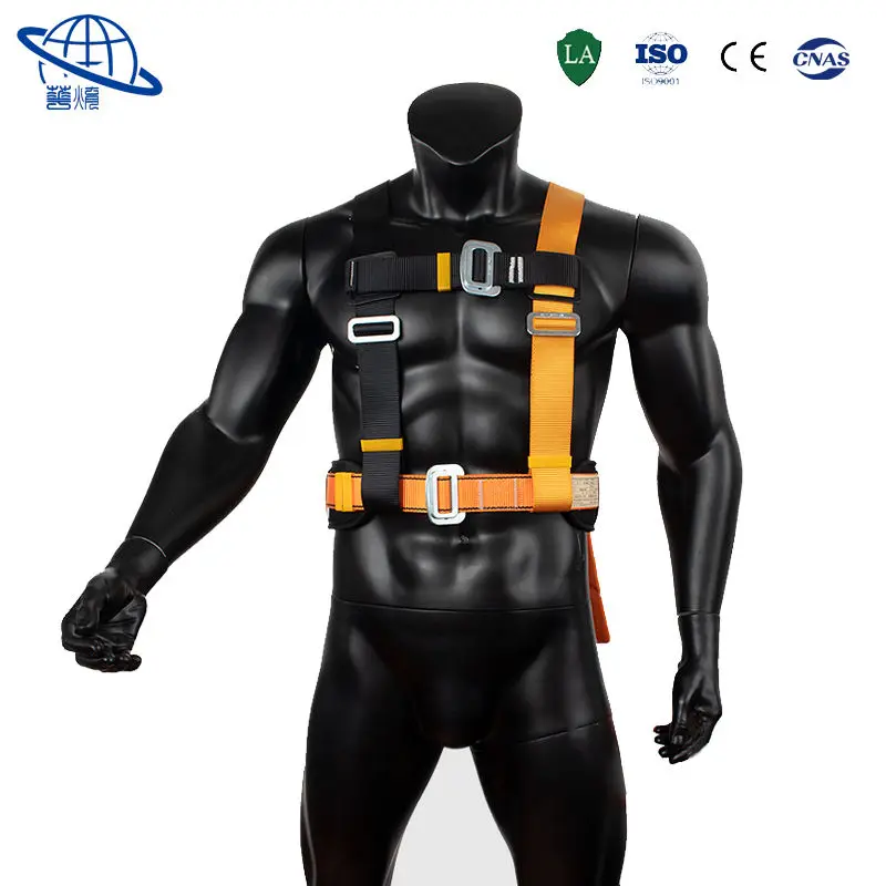 Factory Customized Fall Protection Three Point Half Body Climbing Harness Safety Belt