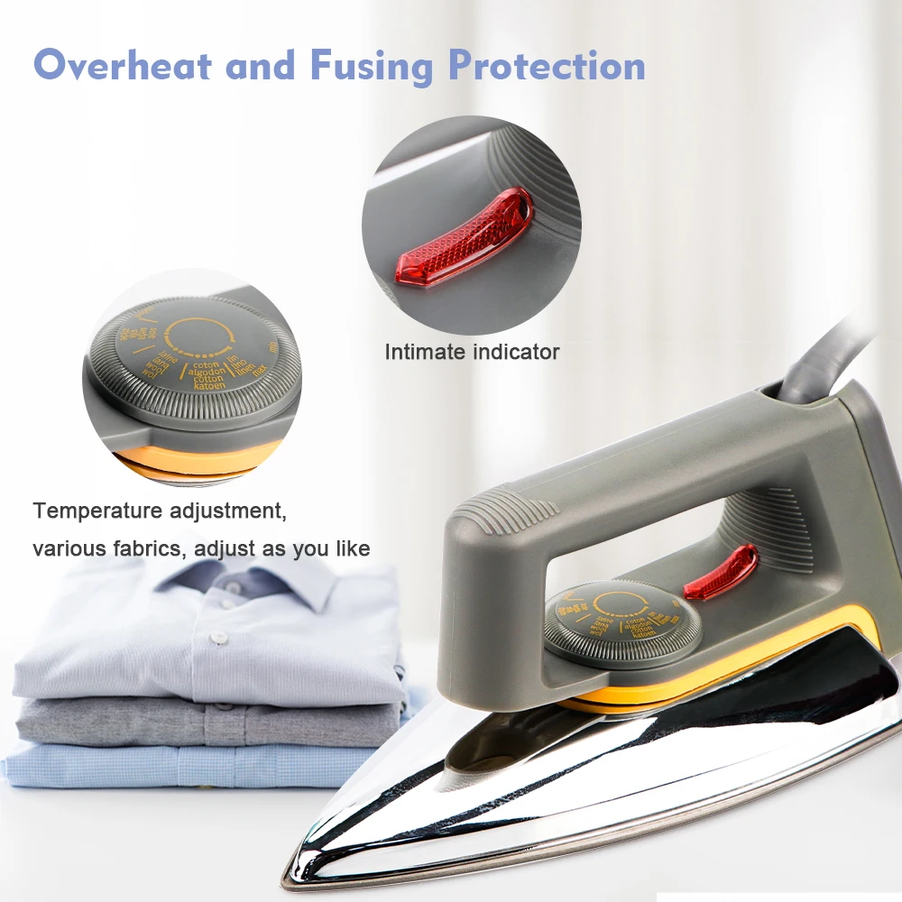 High Cost-effective China Cheap Dry Pressing Iron Electric Iron Dry Iron For Clothes