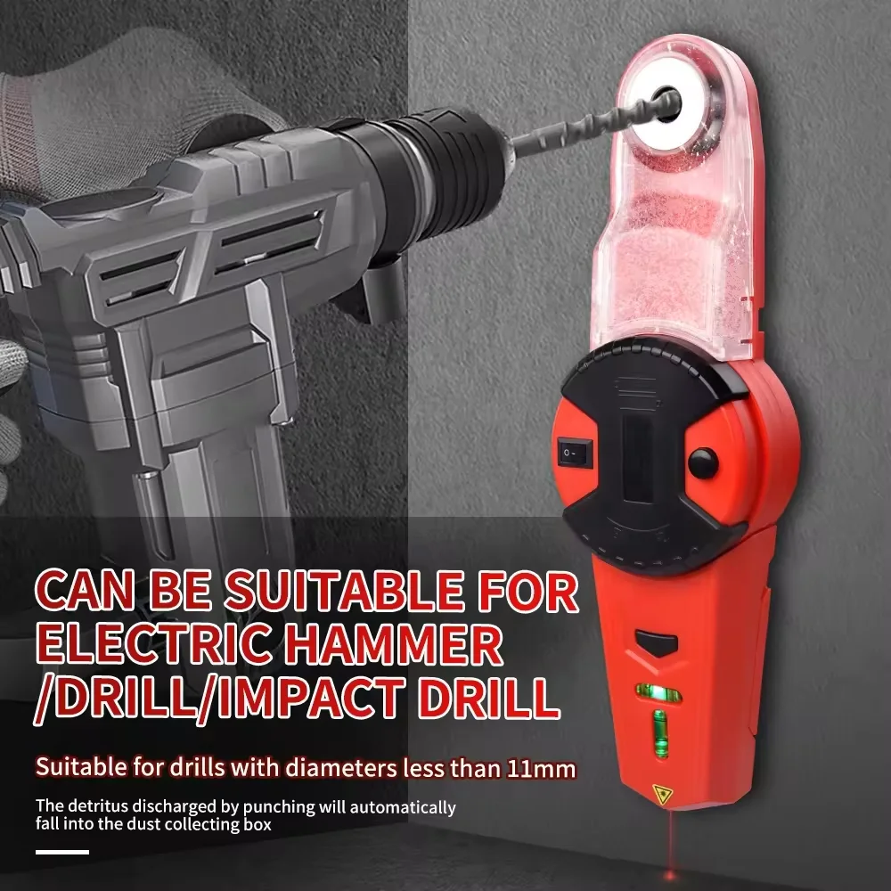 2024 New upgraded Multi-function Automatic Dust Collector For Wall Drilling With Laser Level Wiring Tool