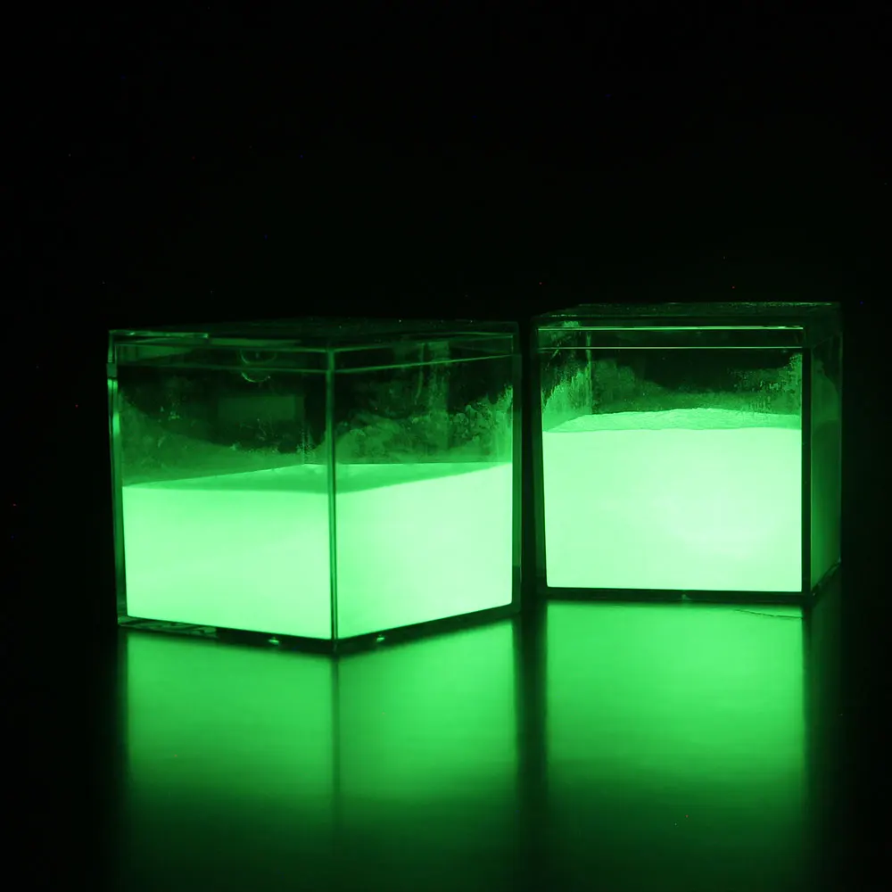 available sample and customization service wide application yellow green glow in the dark powder pigment luminous powder