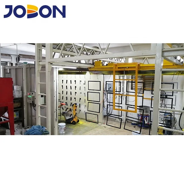 Factory price conveyor moving electrostatic powder coating production line system