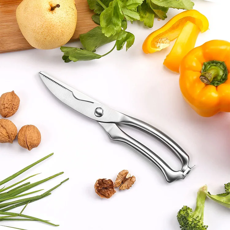 Premium Kitchen Stainless Steel Scissors Heavy Duty Meat Kitchen Shears For Cutting Chicken Bone Scissors