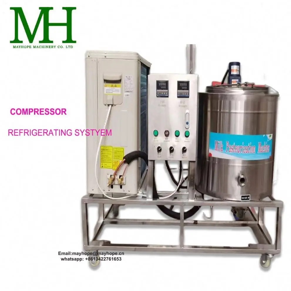 Automatic Daily Milk And Food Pasteurizer Machine With PLCDP Pump And Motor Core Components For Longer Shelf Life
