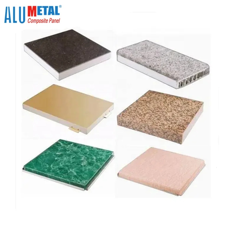 Alumetal Lightweight Granite Stone Aluminum Honeycomb Panels for Architecture Application
