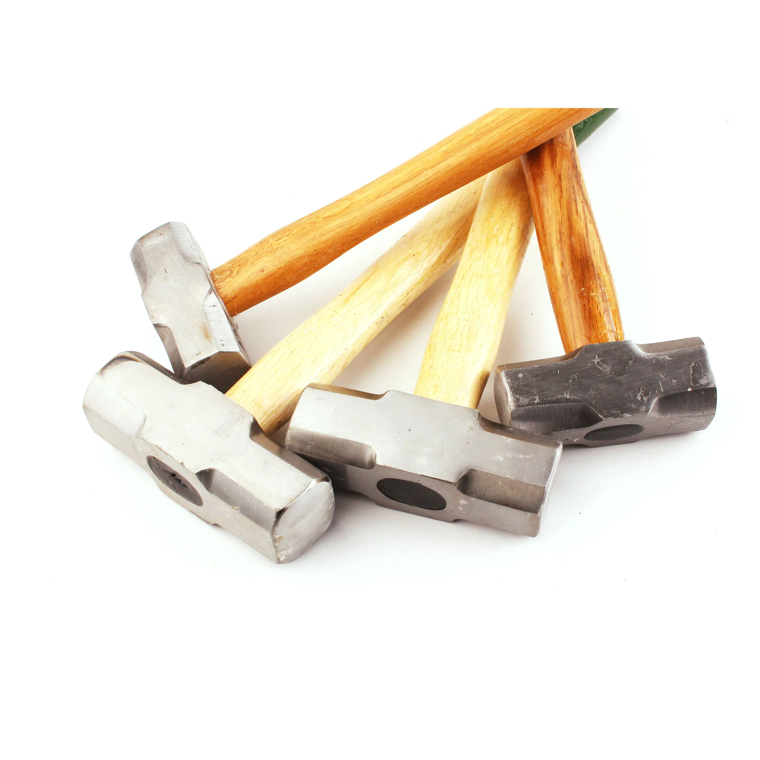 Full polished sledge hammer with wooden handle blacksmith hammer