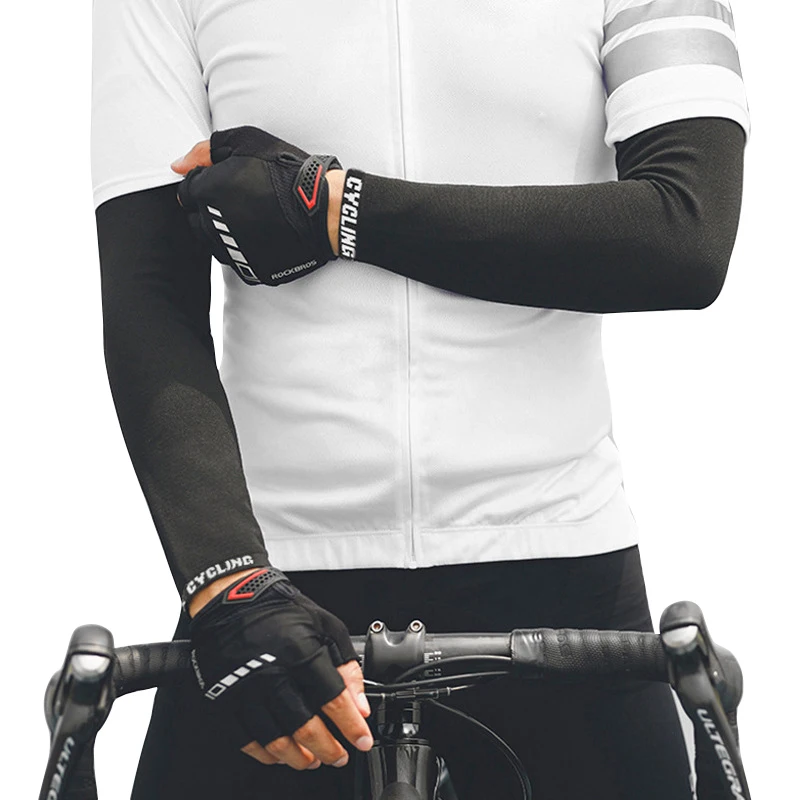 Drop Ship Cycling Arm Sleeves Autumn Winter Knitted Warm Outdoor Running Black Cycling Sleeve Cover Arm Tattoo Sleeve