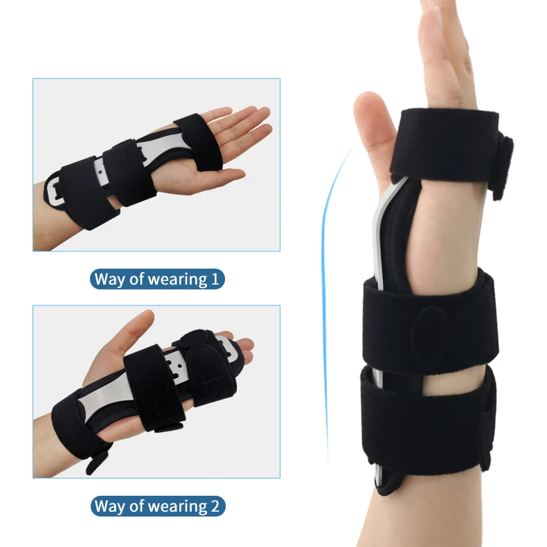 Factory direct supply Detachable adjustable carpal tunnel hand wrist splint brace palm support for wrist stabilize